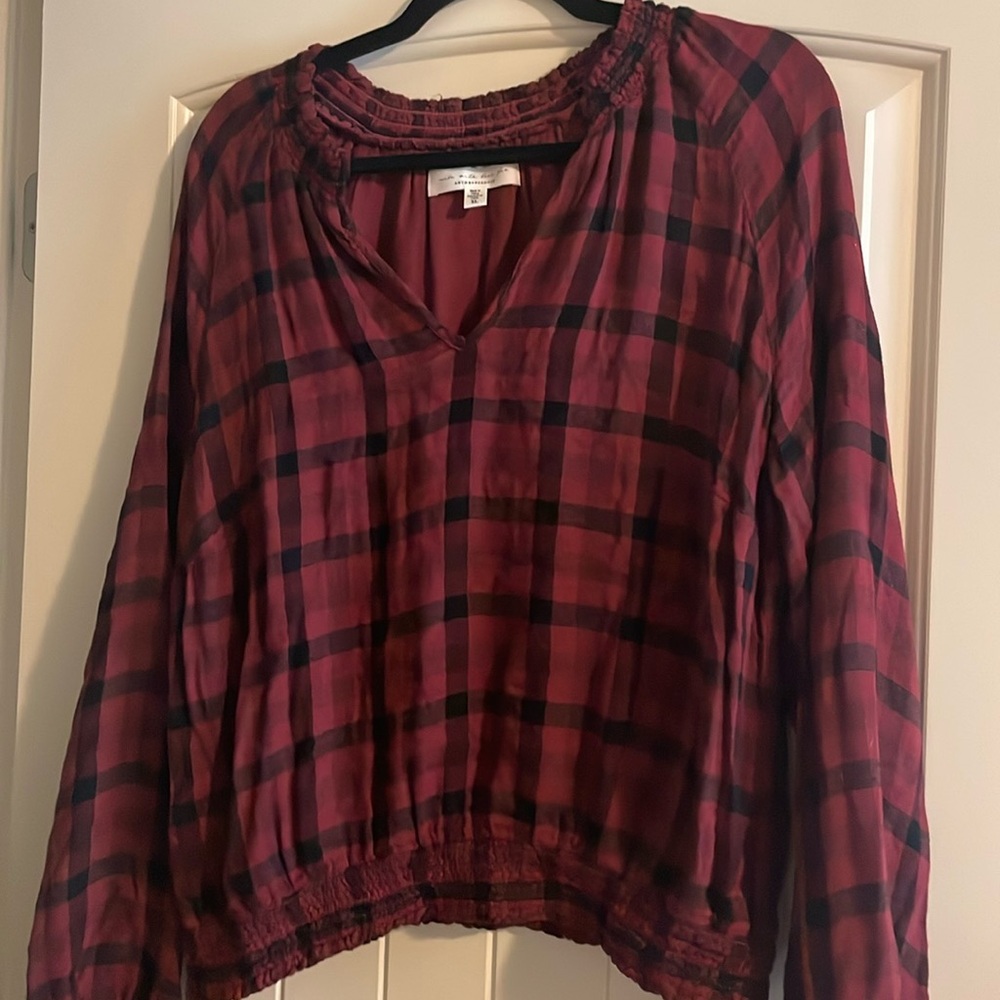 Anthropologie Shirt size xl fits more like a large